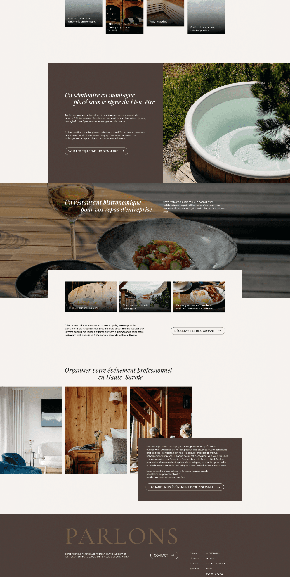 Page événement professionnel LCHC 2