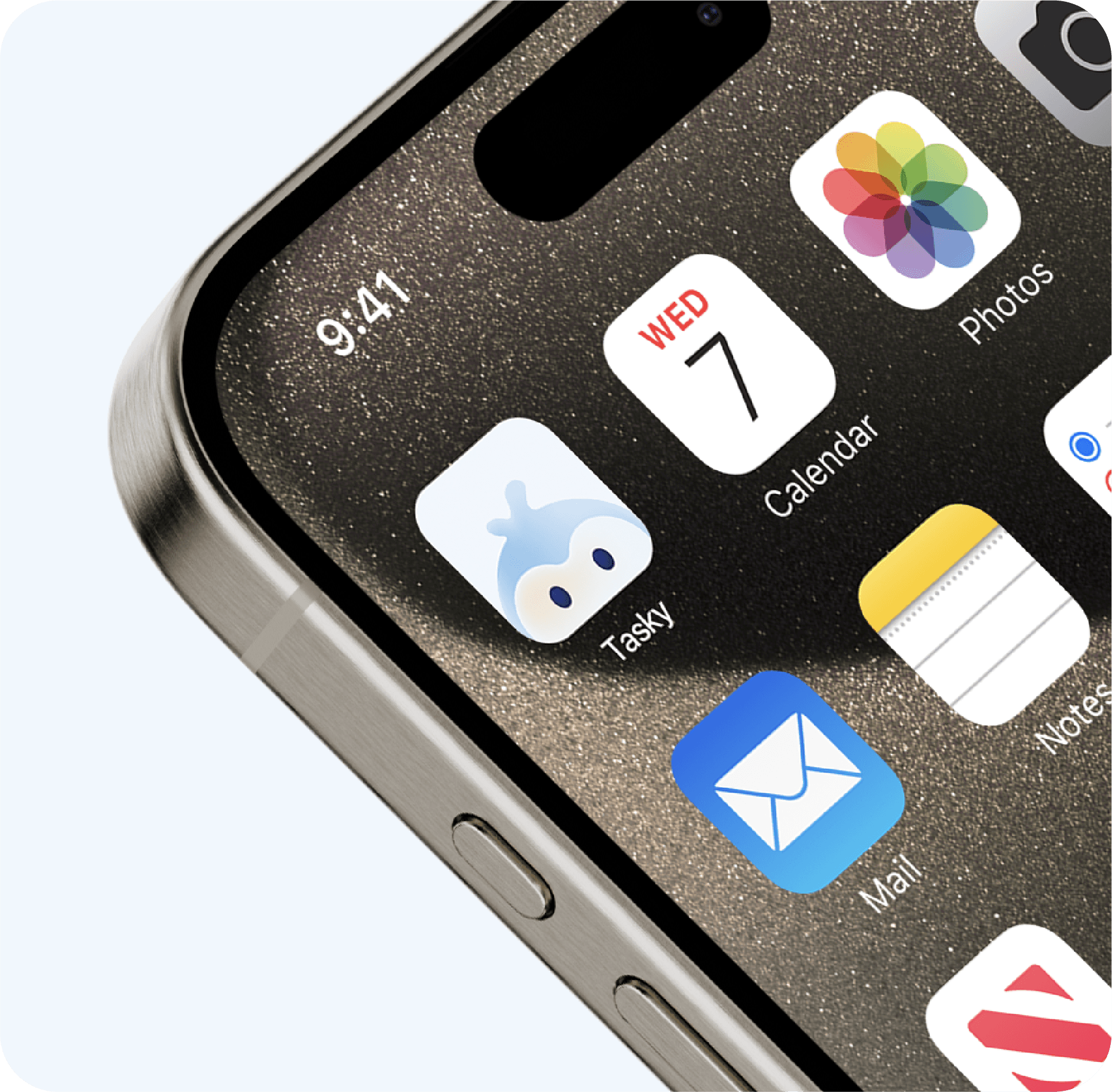 Mockup Tasky interface