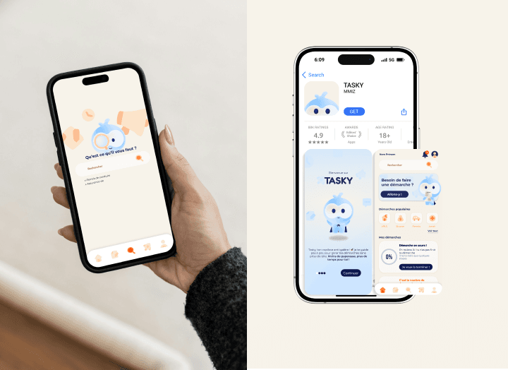 Mascotte Tasky illustration 1